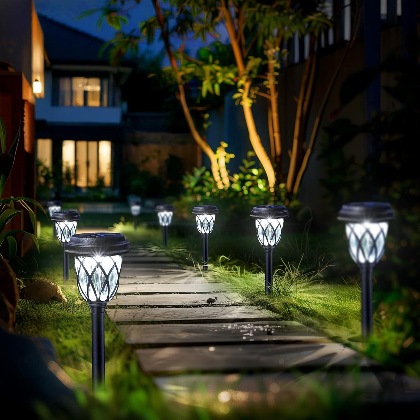 ZenGlow Solar Path Lights 6-Pack