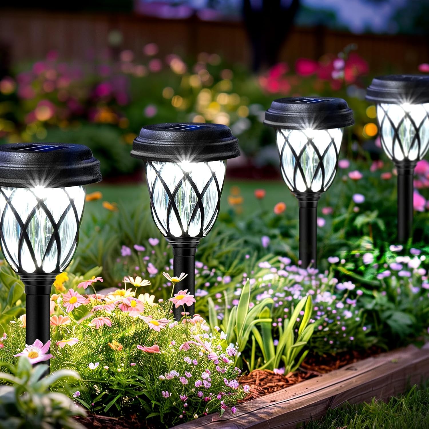 ZenGlow Solar Path Lights 6-Pack