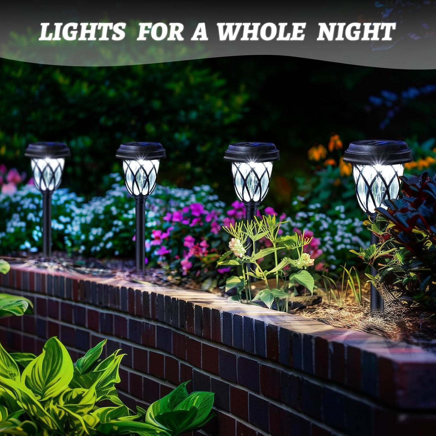 ZenGlow Solar Path Lights 6-Pack