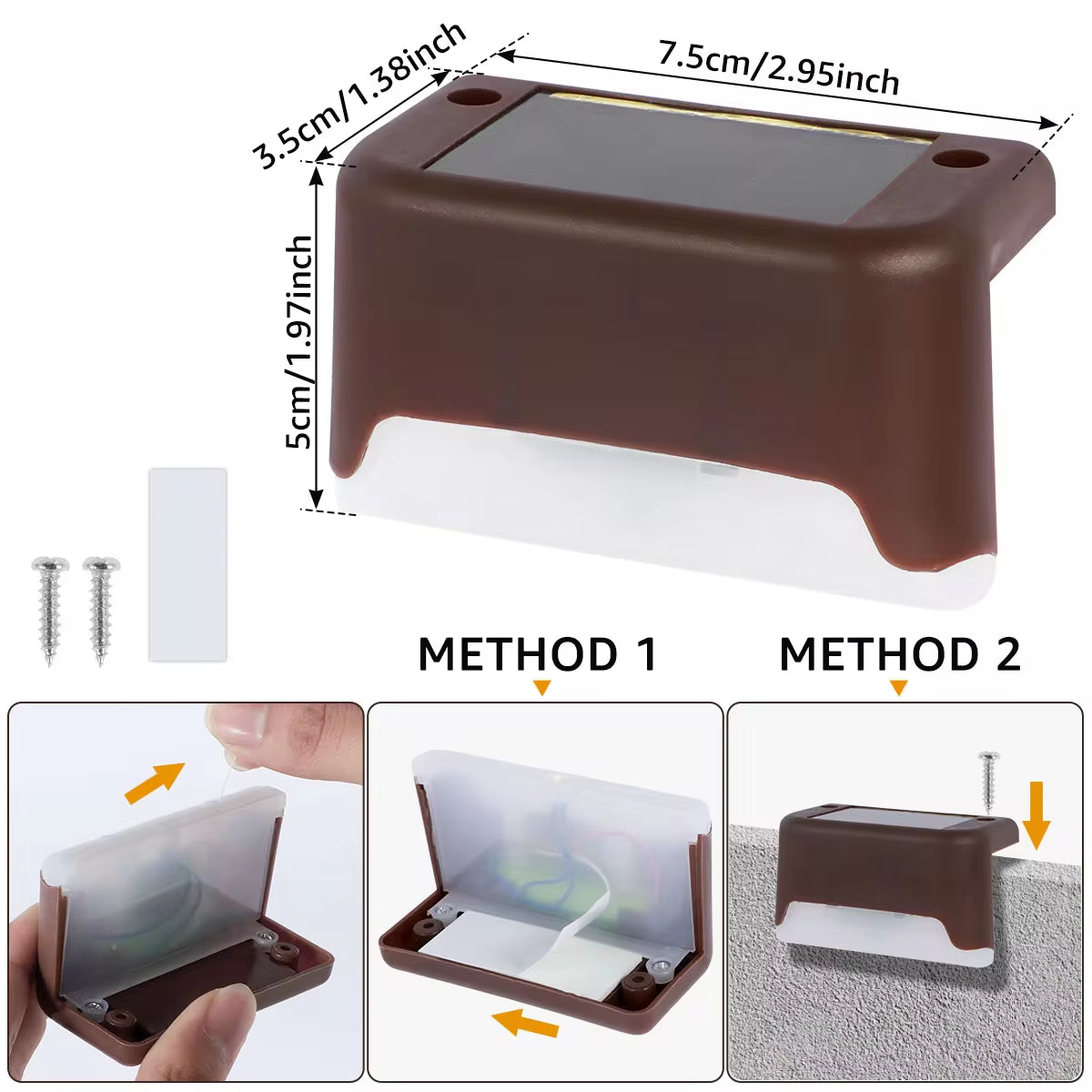 ZenSolar Steps: Outdoor LED Garden and Deck Light