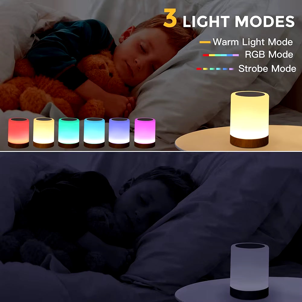 ZenLight Touch: Portable RGB Table Lamp